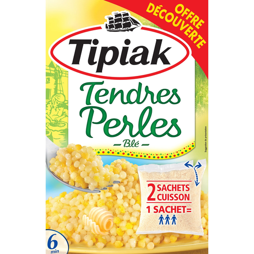 [3600900021487] TIPIAK Tendres Perles Wheat and Corn Pearls 350 g