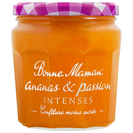 [3608580017226] BONNE MAMAN Confiture d'ananas et passion intense 335 g