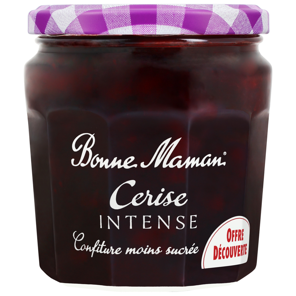 BONNE MAMAN Intense Mermelada de cereza menos azúcar 335 g