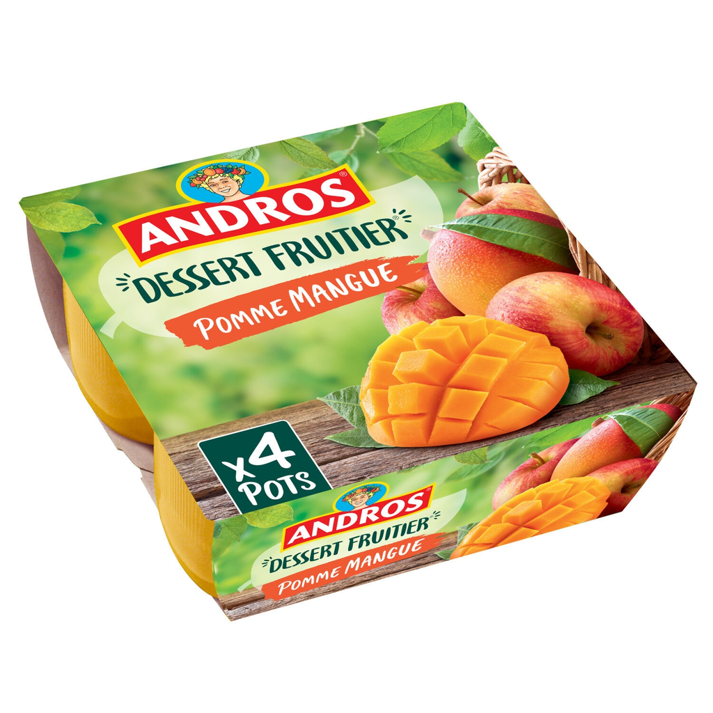 ANDROS Apple Mango Compote 4 x 100 g