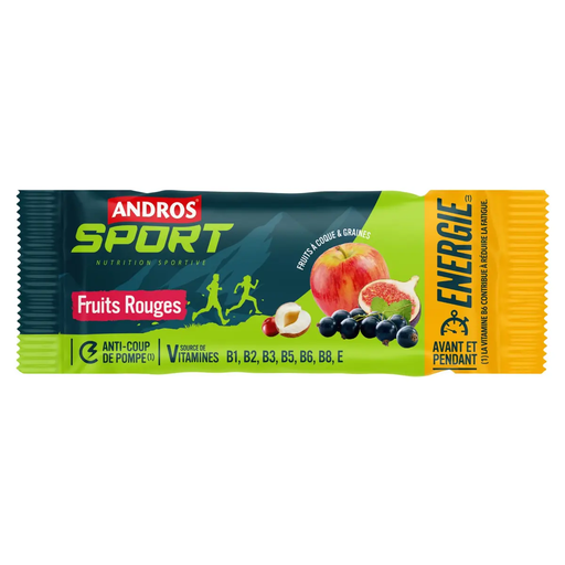 [3608580111900] ANDROS Barre énergie aux fruits rouges 40 g