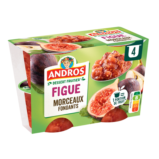 [3608580167020] ANDROS Apple Fig Compote with Pieces 4x100g