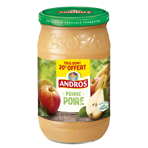 [3608580177968] ANDROS Apple/Pear Fruit Dessert 750 g