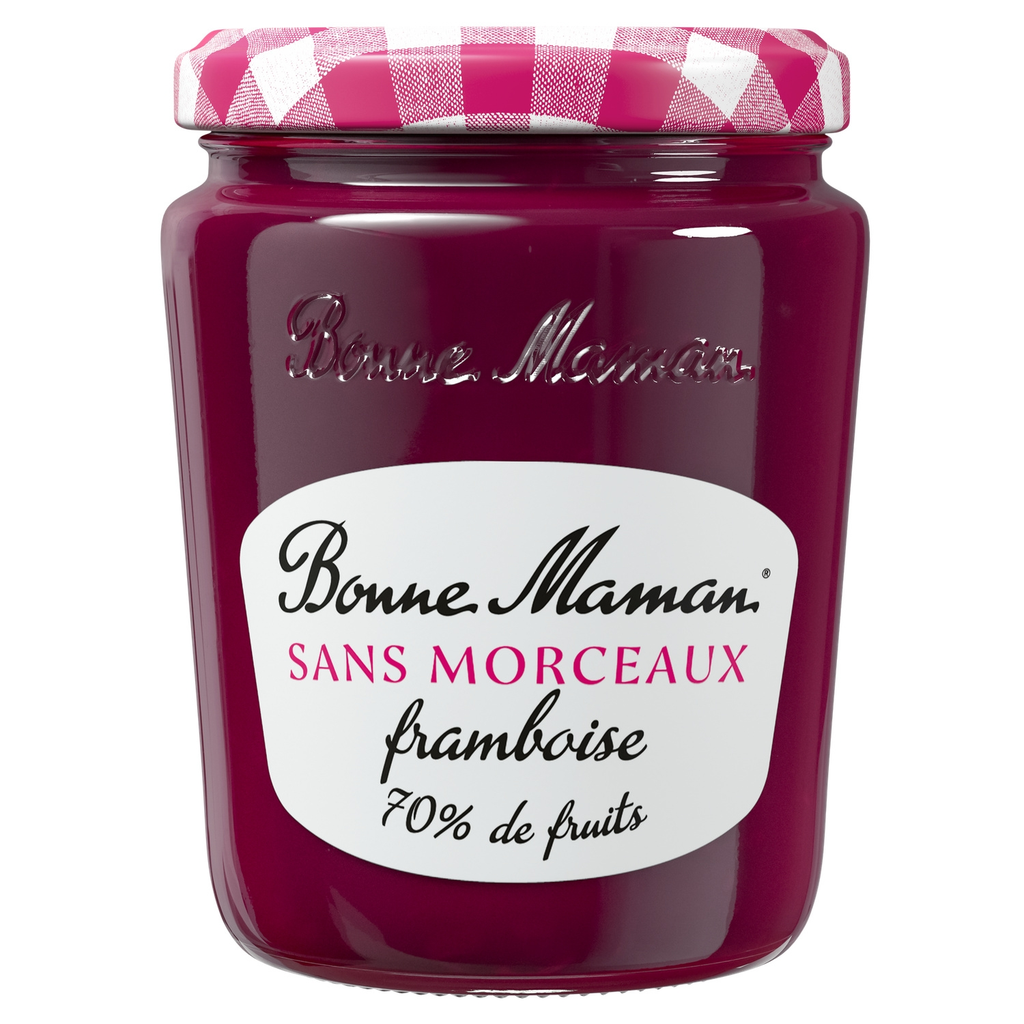 BONNE MAMAN Mermelada de frambuesa sin trozos 310 g