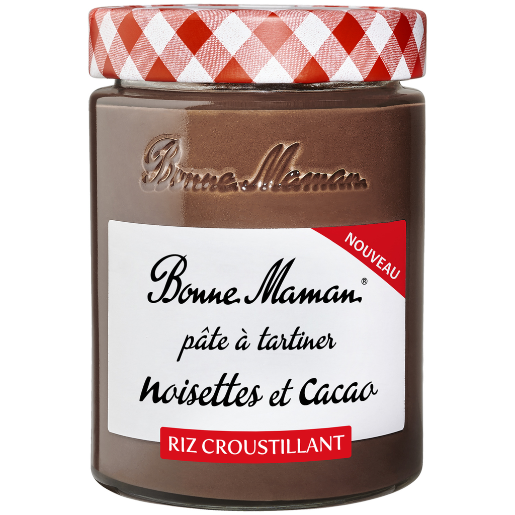 BONNE MAMAN Hazelnut Cocoa Spread with Crispy Rice 330 g