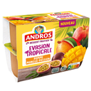 ANDROS Fruit Dessert Tropical Escape Apple Mango Passion Fruit 4x97g
