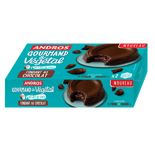 [3608580192299] ANDROS Coconut milk and chocolate fondant 2 x 80 g