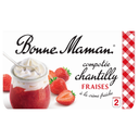 BONNE MAMAN Strawberry Compote with Whipped Cream 2 pots of 105 g