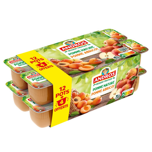 [3608580723844] ANDROS Apple and Apple Apricot Specialty 16 pots of 100 g