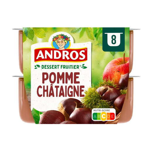 [3608580725572] ANDROS Apple Chestnut Specialty 8 pots of 100 g
