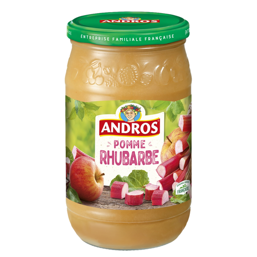 [3608580765547] ANDROS Dessert apple rhubarb compote 750 g