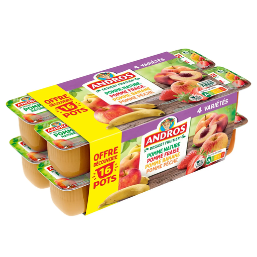 [3608580905110] ANDROS Fruit Specialty Assorted 16 pots of 100 g