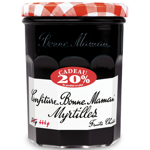 [3608580917762] BONNE MAMAN Blueberry Jam 444 g