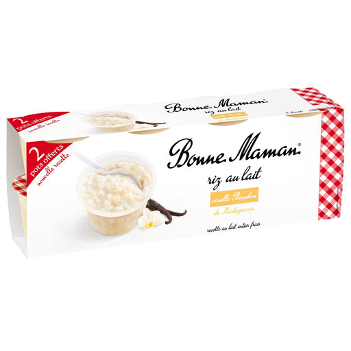 [3608580966111] BONNE MAMAN Rice pudding with natural vanilla 6 pots of 800 g