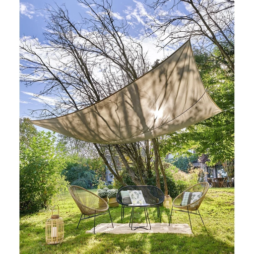 [3613865428475] CARREFOUR Rectangular Shade Sail 4x3m Sand Beige