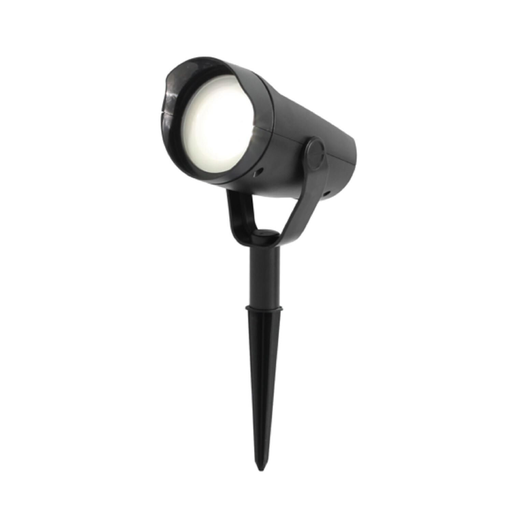 [3614612306688] CARREFOUR Solar Garden Spotlight Outdoor LED H28cm Black per unit