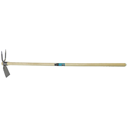 [3614614467141] CARREFOUR Serfouette Panne et Fourche 2-en-1 26cm Manche Bois l'unité
