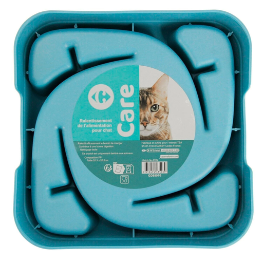 [3616474435469] CARREFOUR CLASSIC Anti-Gulp Dog Bowl 15cm Plastic