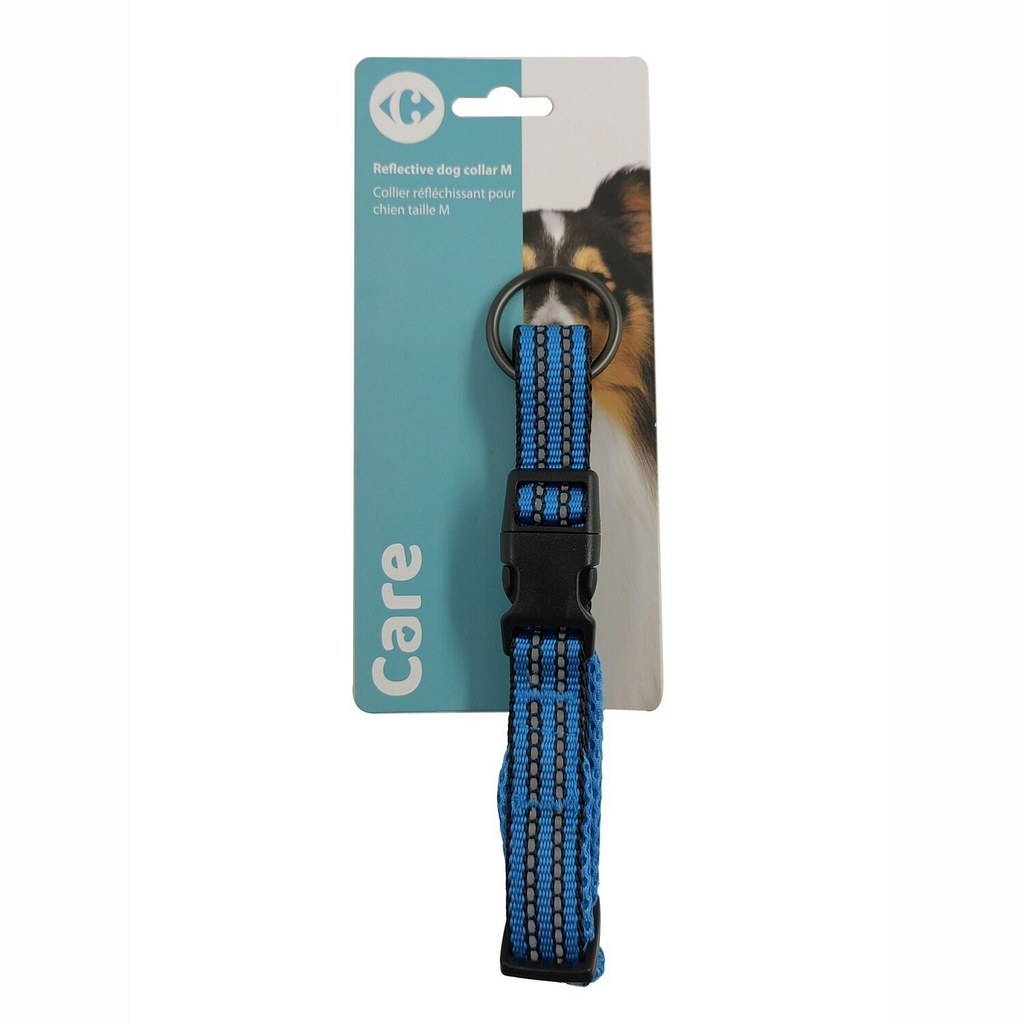CARREFOUR CLASSIC Collier Pour Chien Nylon Réfléchissant 34-53cm