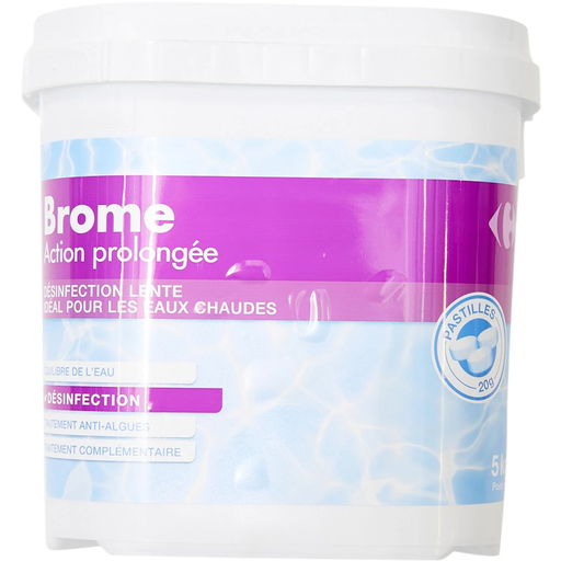 [3616474649385] CARREFOUR Brome Action Prolongée pour Piscine 5 kg