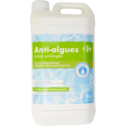 [3616474650541] CARREFOUR Long-lasting anti-algae liquid 3 L