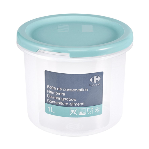 [3616474781955] CARREFOUR Recipiente redondo 1 L