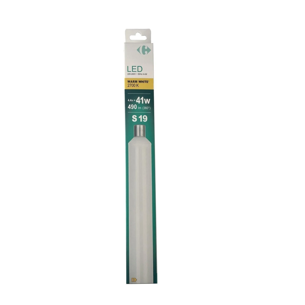 CARREFOUR Bombilla LED S19 Blanco Cálido 40W 1 unidad