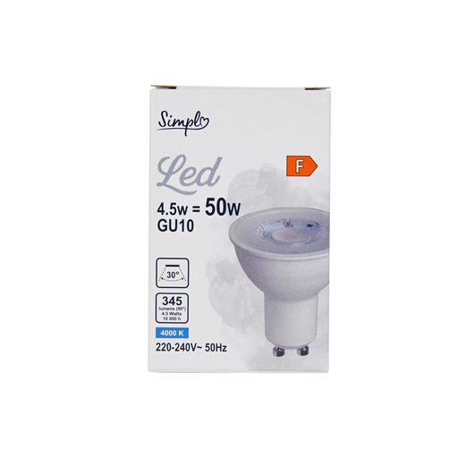 [3616475618397] SIMPL LED Bulb GU10 Spot Cool White 50W 1 unit