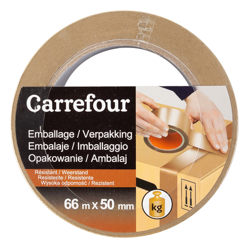 [3616475888899] CARREFOUR Cinta de embalaje 66mx50mm
