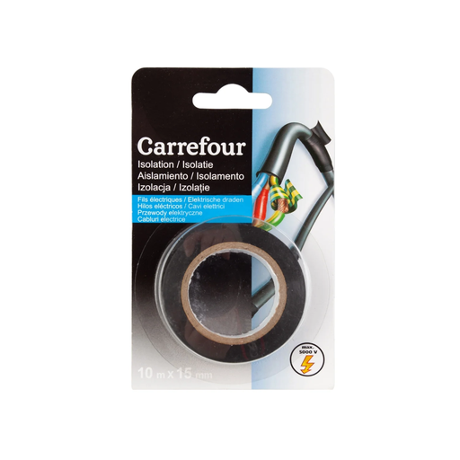 [3616475888936] CARREFOUR Fita isoladora 10mx15mm preto