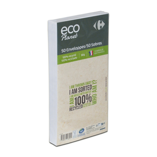 [3616479198062] CARREFOUR Sobre Reciclado x50 80g