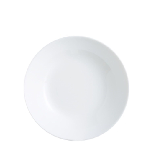 [3616479228608] CARREFOUR Assiette Creuse Blanche en Verre 20cm