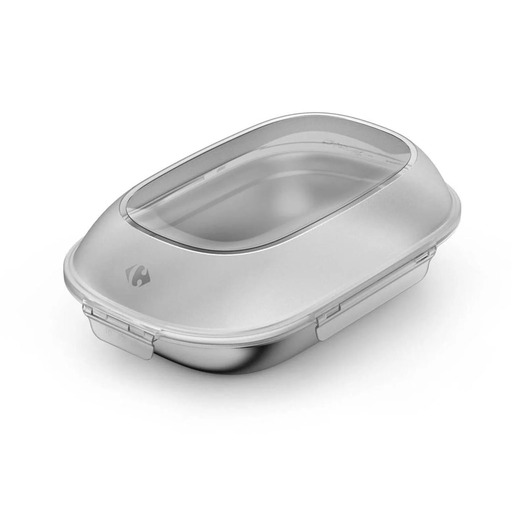 [3616479612230] CARREFOUR Inox Rectangulaire Haute avec Couvercle 2,4 L