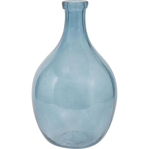 [3616957593792] CARREFOUR Vase Dame-Jeanne H45cm Bleu