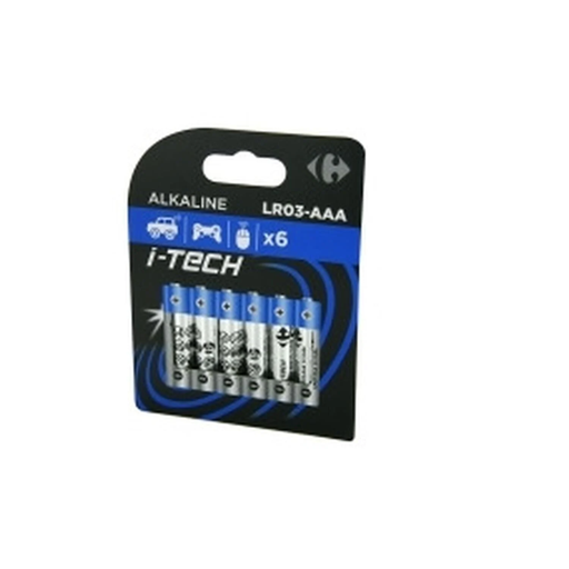 [3616957792140] CARREFOUR Pilhas Alcalinas LR03-AAA 1,5V I-Tech x4