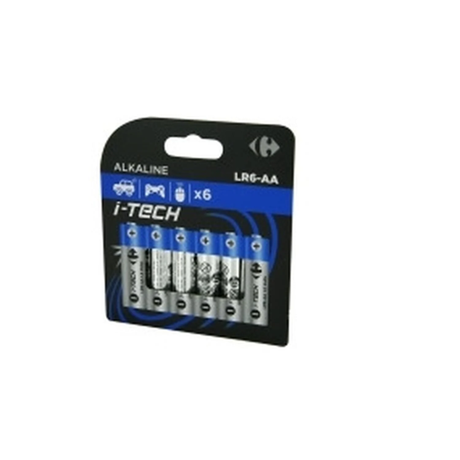 [3616957792539] CARREFOUR Pilhas Alcalinas LR6-AA 1,5V I-Tech x4