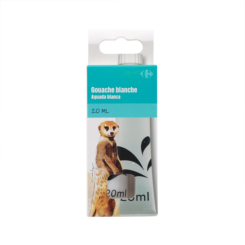 CARREFOUR Gouache White 20 ml