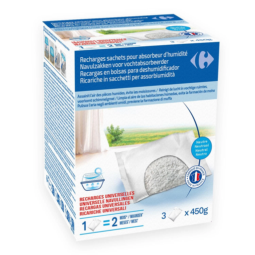 [3616958285337] CARREFOUR Refill for Moisture Absorber Neutral 3 450 g