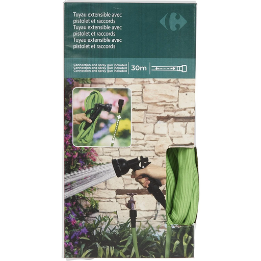 [3616958710617] CARREFOUR Mangueira de Rega Extensível 15 a 30m