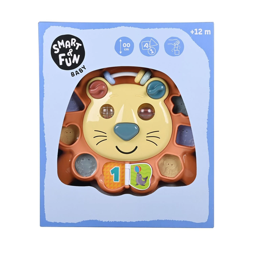 [3616959346945] CARREFOUR Trotteur à activités petit lion Smart & Fun, le pack