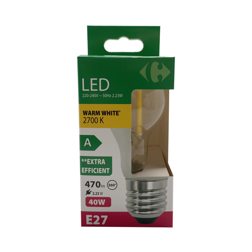 [3617702185736] CARREFOUR LED Bulb 40W E27 per unit