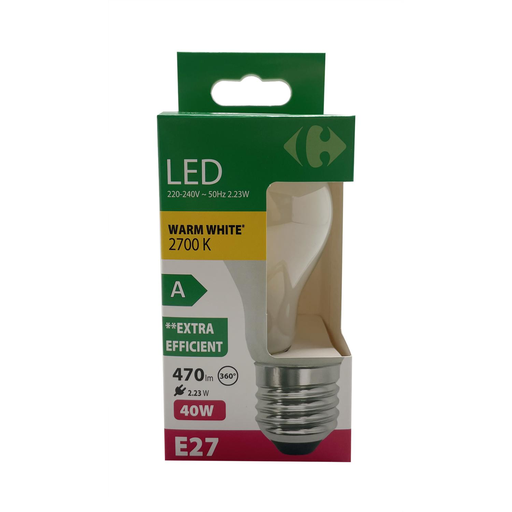 [3617702185743] CARREFOUR Lâmpada LED 40W E27 a unidade