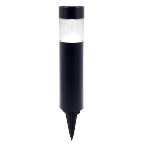 [3617702222028] CARREFOUR Solar Garden Bollard Outdoor steel H38cm black