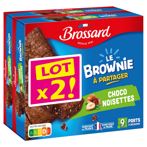 [3660140935203] BROSSARD Brownie chocolate hazelnut x 2 boxes of 285 g