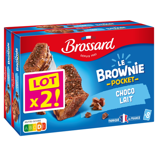 [3660140935401] BROSSARD Le Brownie Pocket au chocolat au lait 2x8 pièces 30 g