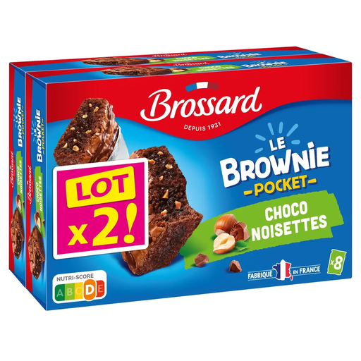 [3660140935500] BROSSARD Le Brownie mini chocolate and hazelnut 480 g