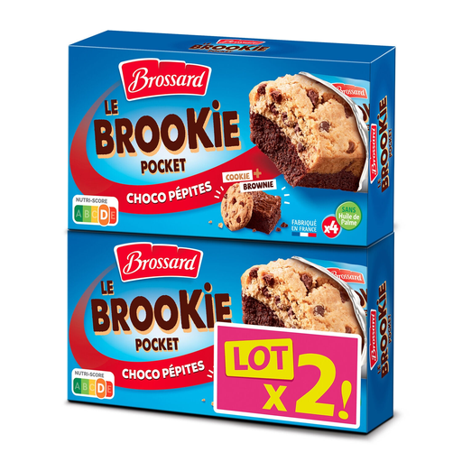 [3660140950602] BROSSARD Le Brookie Pocket Chocolate Chips 2 x 184 g