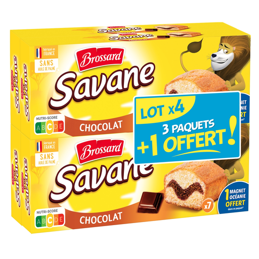 [3660140954907] BROSSARD Savane Chocolate Marble Cake 4 x 210 g