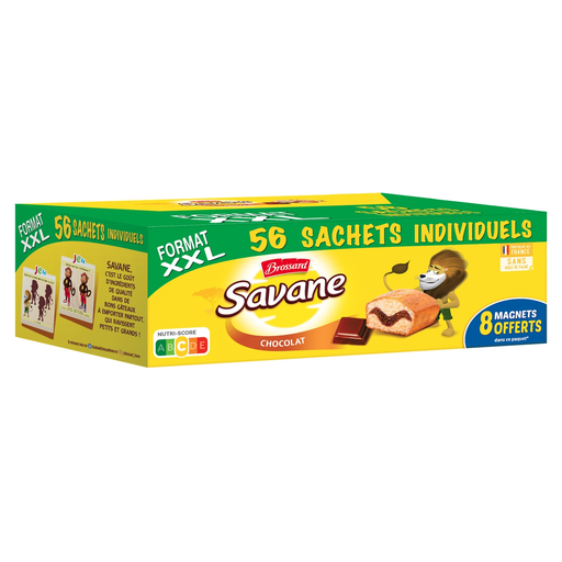 [3660140956352] BROSSARD Savane chocolate marble cake individual 56 cakes 1680 g