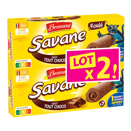 [3660140960656] SAVANE Brossard chocolate filled sponge rolls 350 g